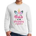 Dad Of The Birthday Girl Family Matching Unicorn Birthday Men Long Sleeve T-Shirt