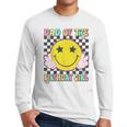 Dad Of The Birthday Girl Retro Family Matching Party Bday Men Long Sleeve T-Shirt