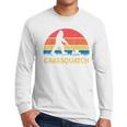 Dad Lawn Mowing Grassquatch Bigfoot Mower Garden Men Long Sleeve T-Shirt