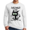 Dad Threenager Dad Daddy Of A Threenager Men Long Sleeve T-Shirt