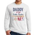 Daddy Dad First Birthday Little Rookie Baseball The Big One Men Long Sleeve T-Shirt