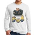 Despicable Me Minions Father's Day 1 Dad Cardboard Sign Men Long Sleeve T-Shirt Despicable Me Minions Father's Day 1 Dad Cardboard Sign Men Long Sleeve T-Shirt