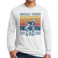 Dog Airedale Terrier Dad Vintage Airedale Terrier Dad Men Long Sleeve T-Shirt