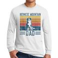 Dog Berner Dad Vintage Bernese Mountain Dad Men Long Sleeve T-Shirt