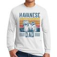Dog Havanese Dad Vintage Havanese Dad Men Long Sleeve T-Shirt