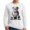 English Bulldog Bubble Gum Vintage Dog Mom Pet Dad Men Long Sleeve T-Shirt