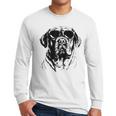 English Mastiff Sketch Drawing Art Dog Lover Mom Dad Women Men Long Sleeve T-Shirt
