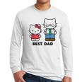 Hello Kitty Best Dad Fathers Day Small Men Long Sleeve T-Shirt