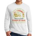 Jesus Made Fisher Man Christian Fishing Bass Fish Dad Men Long Sleeve T-Shirt