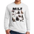 MILF Man I Love Ferrets Ferret Mom Dad Ferret Owner Men Long Sleeve T-Shirt MILF Man I Love Ferrets Ferret Mom Dad Ferret Owner Men Long Sleeve T-Shirt