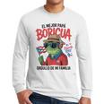 Puerto Rican Dad Idea For Men & Papá Boricua Coqui Frog Men Long Sleeve T-Shirt