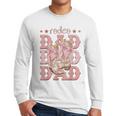 Rodeo Dad Pink Boots Coquette Cow-Girl Birthday Party Men Long Sleeve T-Shirt