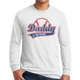 Vintage Baseball Daddy Of The Rookie Men Long Sleeve T-Shirt