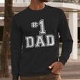 1 Dad Number One Father's Day Vintage Style Men Long Sleeve T-Shirt