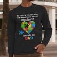 Autism Dad Of Autism Daughter Daddy Shirts Autistic Support Men Long Sleeve T-Shirt