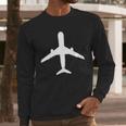 Aviation Geek Airplane Pilot Dad Husband Father's Day Xmas Men Long Sleeve T-Shirt