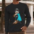 Bernedoodle I Love Dad Tattoo Apparel Dog Dad Dads Men Long Sleeve T-Shirt
