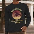 Best Buckin' Granddaddy Western Rodeo Cowboy Bucking Horse Men Long Sleeve T-Shirt Best Buckin' Granddaddy Western Rodeo Cowboy Bucking Horse Men Long Sleeve T-Shirt