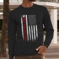 Best Dog Dad Ever American Flag For Best Father Men Long Sleeve T-Shirt