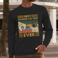 Best Siamese Cat Dad Ever Retro Vintage Sunset Men Long Sleeve T-Shirt