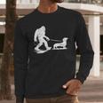 Bigfoot Walking Dachshund Tee Wiener Dog Dad Men Long Sleeve T-Shirt