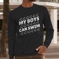 My Boys Can Swim T-Shirt First Time Dad To Be Men Long Sleeve T-Shirt