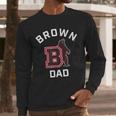 Brown University Bears Arched Dad Men Long Sleeve T-Shirt