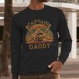 Captain Daddy Pirate Jolly Roger Flag Dad Halloween Men Long Sleeve T-Shirt