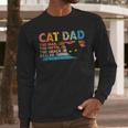 Cat Dad The Man The Myth Snack Dealer Fathers Day Men Long Sleeve T-Shirt Cat Dad The Man The Myth Snack Dealer Fathers Day Men Long Sleeve T-Shirt
