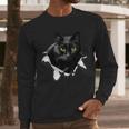 Cat Torn Cloth For Cat Lover Cat Dad Cat Mom Men Long Sleeve T-Shirt