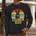 Chorkie Dad Retro Sunset Chihuahua Yorkie Mix Lover Men Long Sleeve T-Shirt