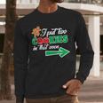 Christmas Twins Expecting Dad T-Shirt Pregnant Wife Tee Men Long Sleeve T-Shirt