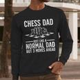 Cool Chess Player Art For Men Dad Knight Chess Lovers Pieces Small Men Long Sleeve T-Shirt