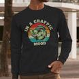 In A Crappie Mood Retro Fishing Sarcastic Dad Men Long Sleeve T-Shirt