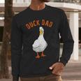 Cute Duck Dad Lover Illustration Duck Owner Men Long Sleeve T-Shirt