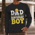 Dad Of The Birthday Boy Construction Birthday Party Hat Men Men Long Sleeve T-Shirt