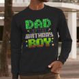 Dad Of The Birthday Boy Family Gaming Pixel Birthday Party Men Long Sleeve T-Shirt