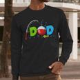 Dad Of The Birthday Boy Birthday Fishing Family Men Long Sleeve T-Shirt