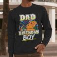 Dad Of Birthday Boy Kids Reptile Birthday Party Men Long Sleeve T-Shirt