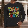 Dad Of The Birthday Boy Master Builder Kids Building Blocks Men Long Sleeve T-Shirt