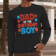 Dad Of The Birthday Boy Spider Web Party Men Long Sleeve T-Shirt