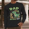 Dad Of The Birthday BoyRex Dinosaur Family Party Men Long Sleeve T-Shirt