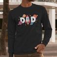 Dad Of The Birthday Boys Space Astronaut 1st Birthday Family Men Long Sleeve T-Shirt