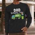 Dad Birthday Crew Garbage Truck Birthday Party T-Shirt Men Long Sleeve T-Shirt