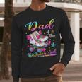 Dad Of The Birthday Girl Rolling Skate Family Matching Men Long Sleeve T-Shirt