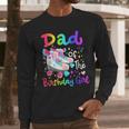 Dad Of The Birthday Girl Skater Roller Skate Family Party Men Long Sleeve T-Shirt