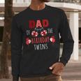 Dad Of The Birthday Twins Ladybug Birthday Family Matching Men Long Sleeve T-Shirt