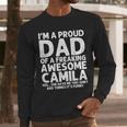 Dad Of CAMILA Father's Day Personalized Name Joke Men Long Sleeve T-Shirt