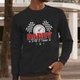 Dad Daddy Pit Crew Race Car Birthday Racing Party Men Long Sleeve T-Shirt