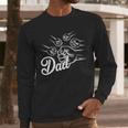 Dad Of Four Toddler Kids Fathers Day Fist Bump Family Men Long Sleeve T-Shirt